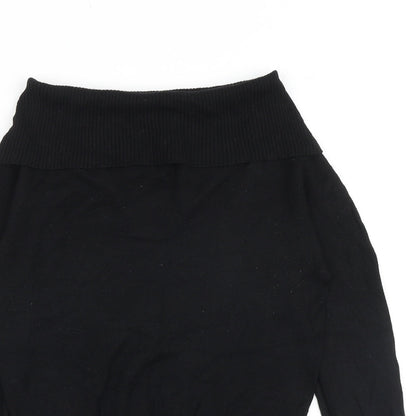 Womens UK Size 8 Oasis Black Pullover Jumper