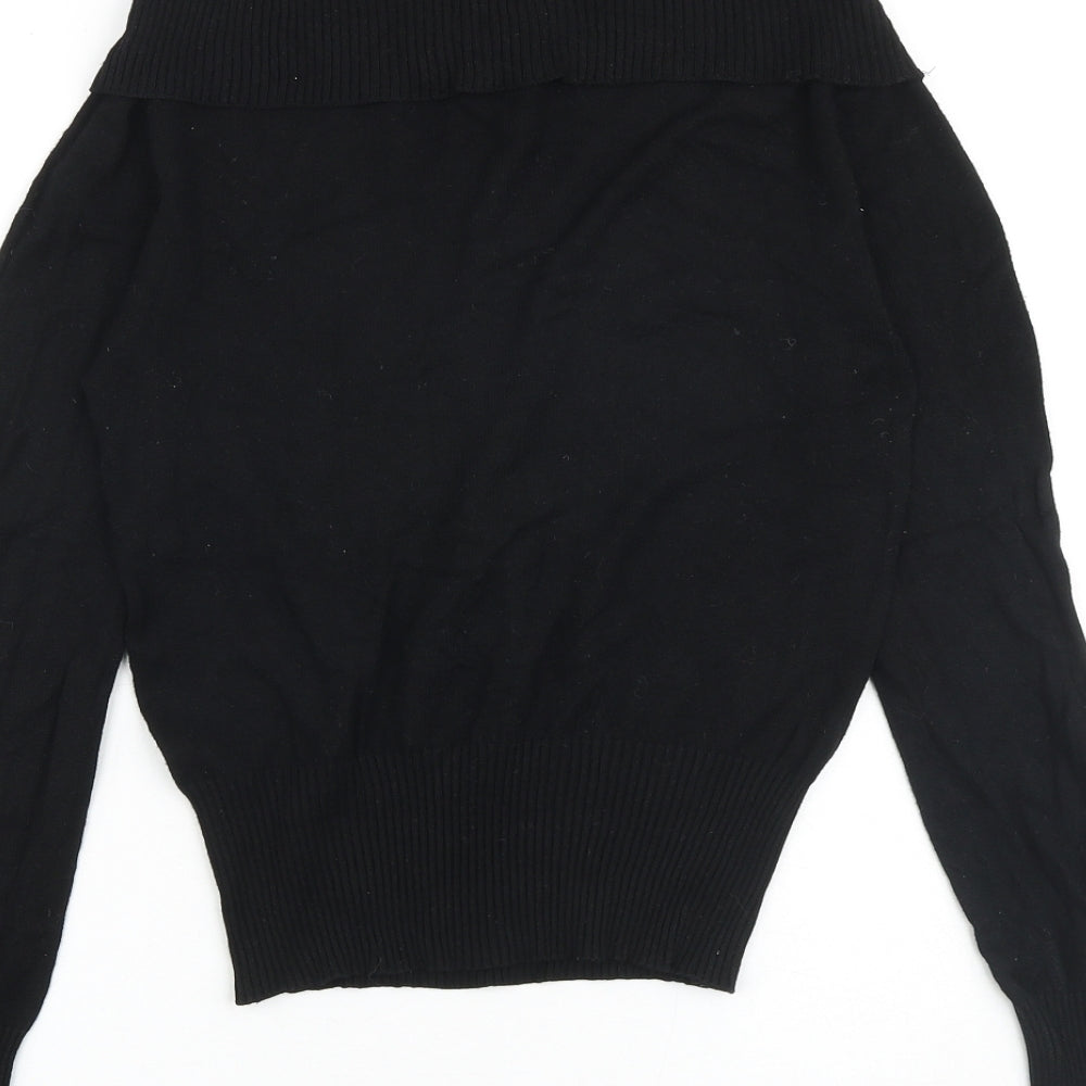 Womens UK Size 8 Oasis Black Pullover Jumper