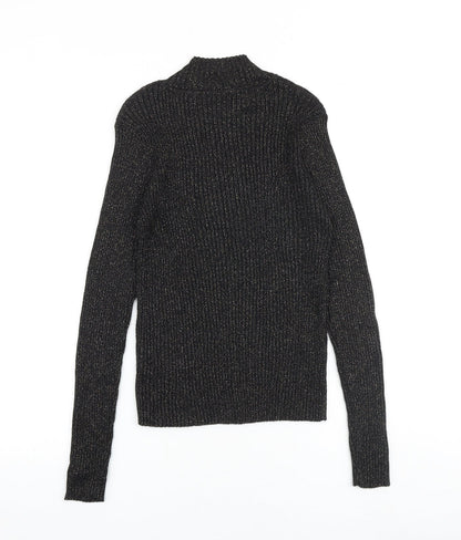 Womens UK Size L Glamorous Black Pullover Jumper