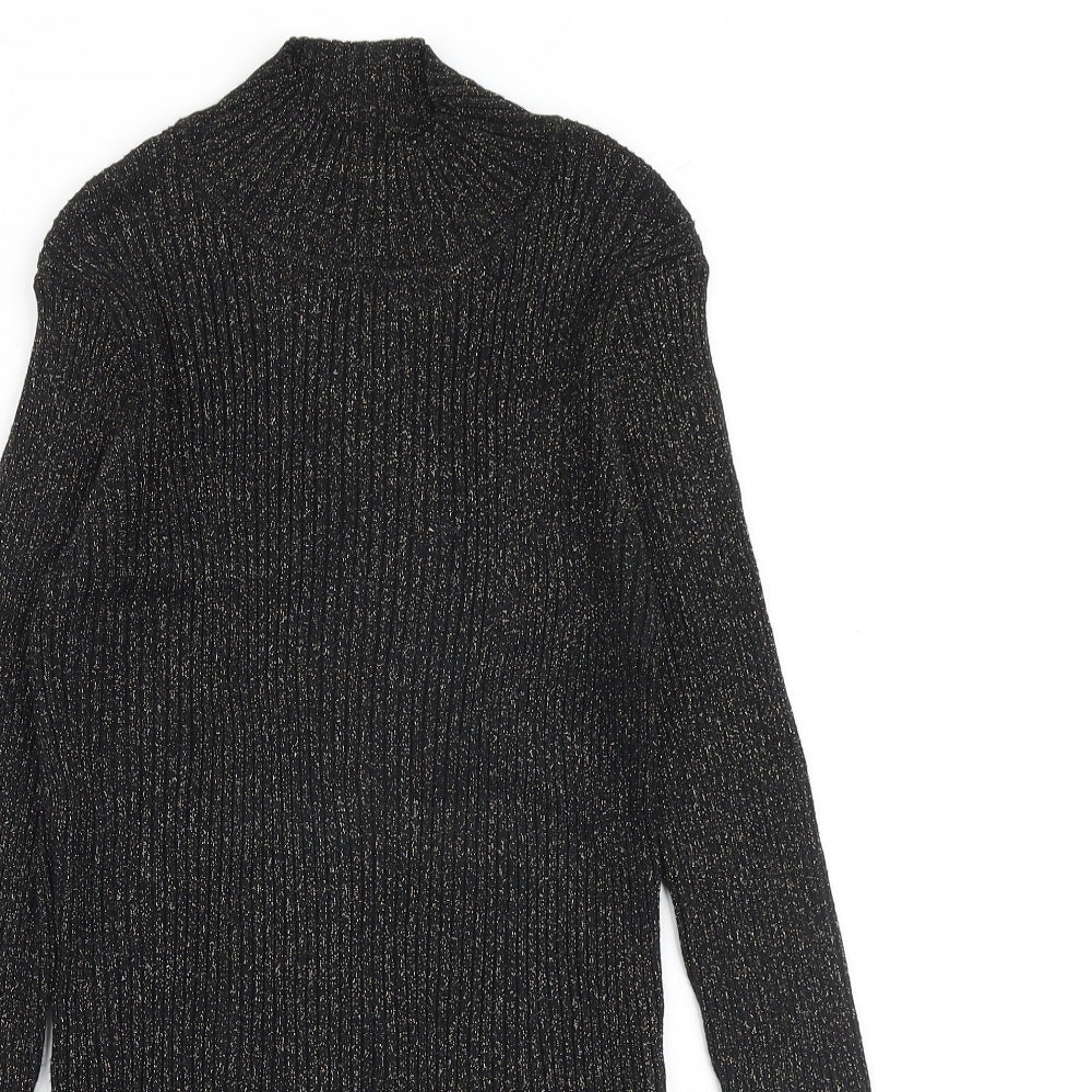 Womens UK Size L Glamorous Black Pullover Jumper