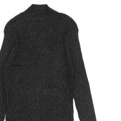 Womens UK Size L Glamorous Black Pullover Jumper
