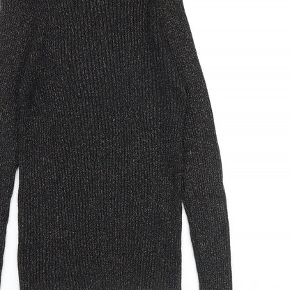 Womens UK Size L Glamorous Black Pullover Jumper