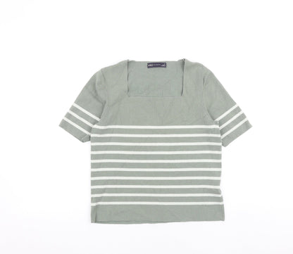 Womens UK Size 12 Marks and Spencer Green Pullover Jumper
