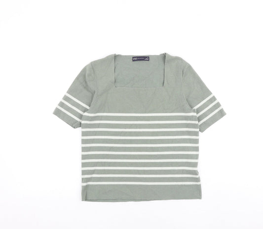 Womens UK Size 12 Marks and Spencer Green Pullover Jumper