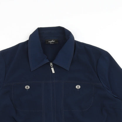 Refa Womens Blue Jacket Size 16 Zip