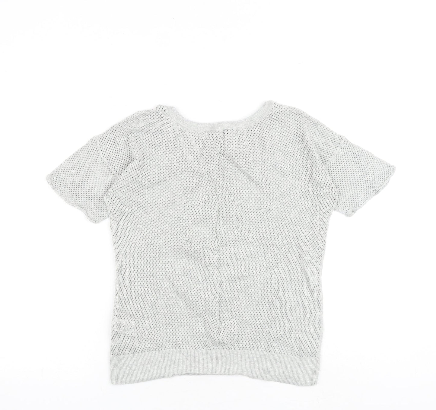 Womens UK Size 10 Dorothy Perkins Grey Basic T-Shirt