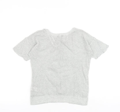 Womens UK Size 10 Dorothy Perkins Grey Basic T-Shirt
