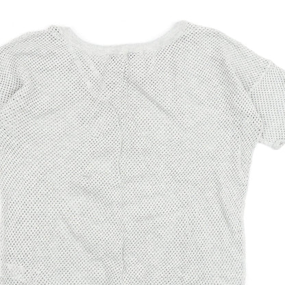 Womens UK Size 10 Dorothy Perkins Grey Basic T-Shirt