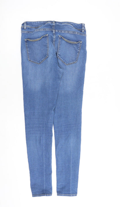 Womens UK Size 14 H&M Regular Fit Skinny Blue Jeans