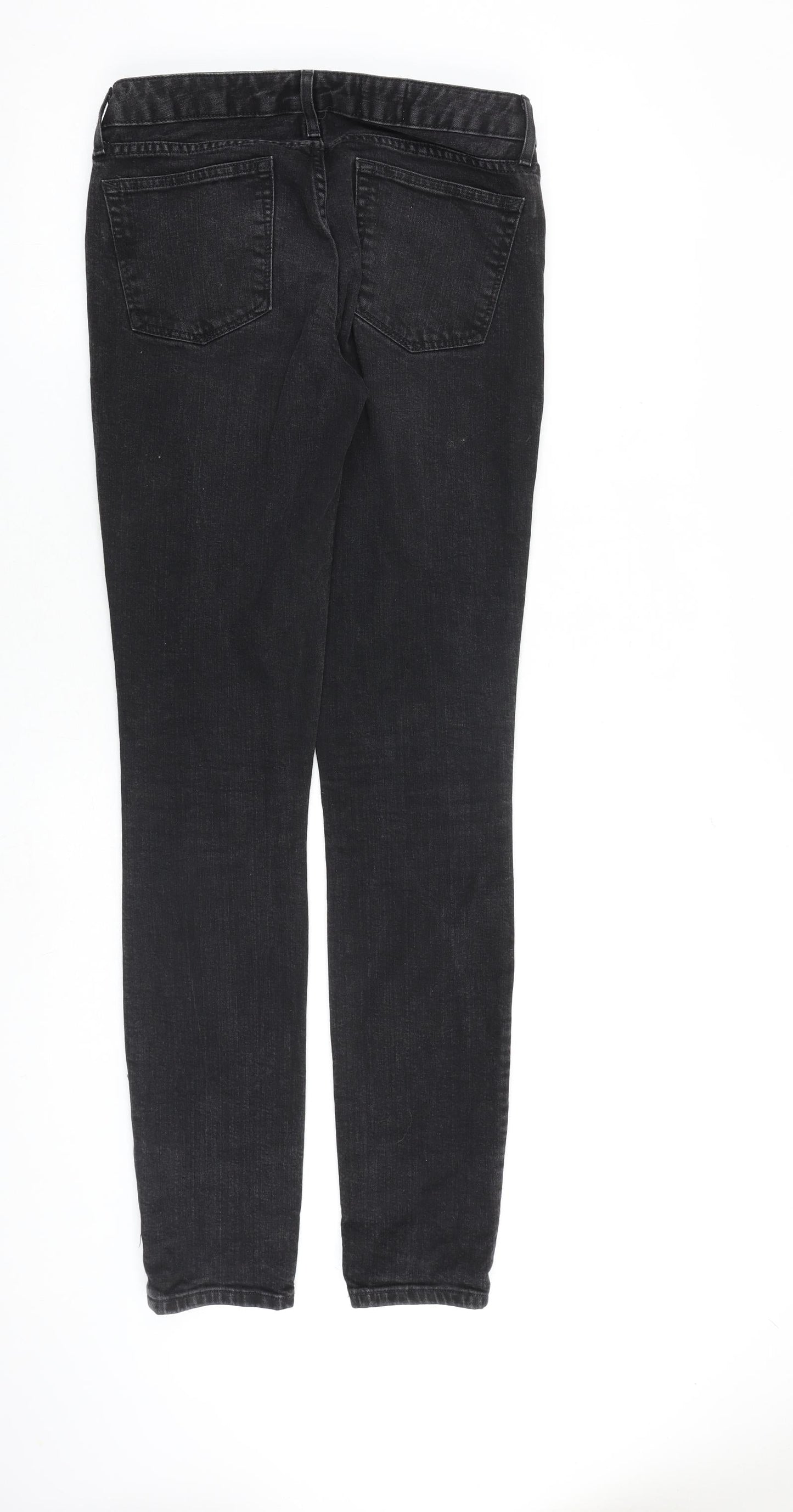 Gap Womens Grey Cotton Skinny Jeans Size 27 in L34 in Slim Zip