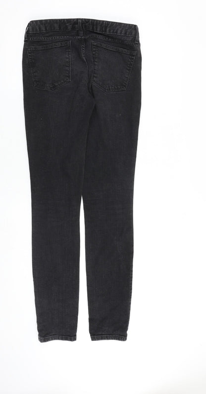 Gap Womens Grey Cotton Skinny Jeans Size 27 in L34 in Slim Zip