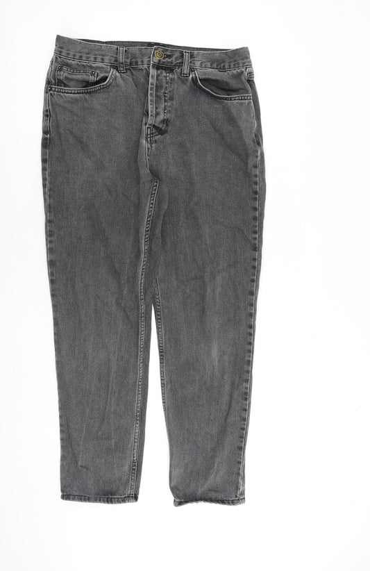 BDG Womens Grey Cotton Mom Jeans Size 32 in L32 in Relaxed Button