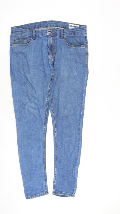 Denim & Co. Mens Blue Cotton Skinny Jeans Size 30 in L30 in Slim Zip