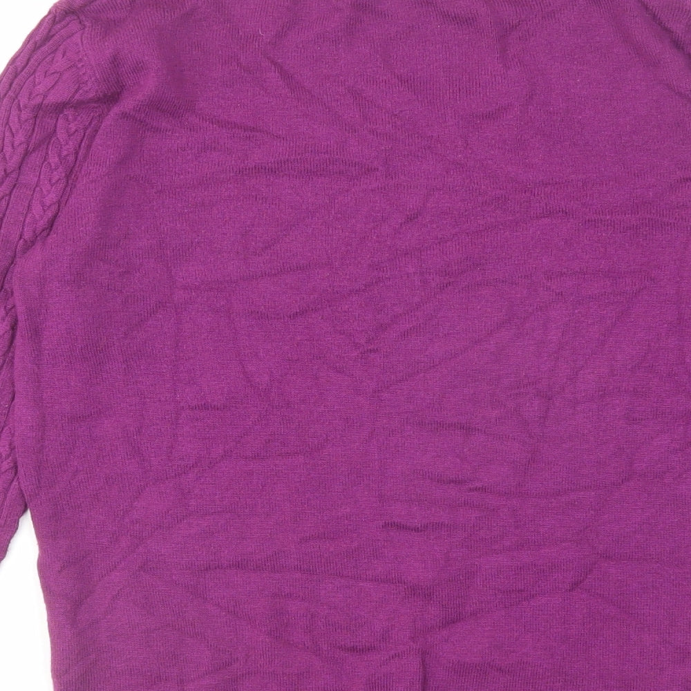Womens UK Size M H&M Purple Pullover Jumper
