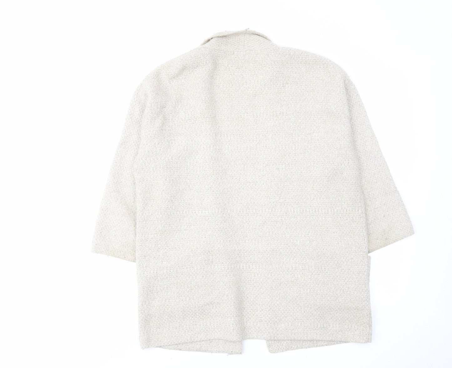 Womens UK Size S Mango Beige Cardigan Jumper