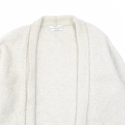 Womens UK Size S Mango Beige Cardigan Jumper