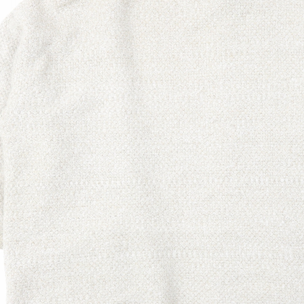 Womens UK Size S Mango Beige Cardigan Jumper