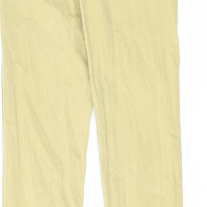Zara Girls Beige Cotton Skinny Jeans Size 13-14 Years Regular Zip