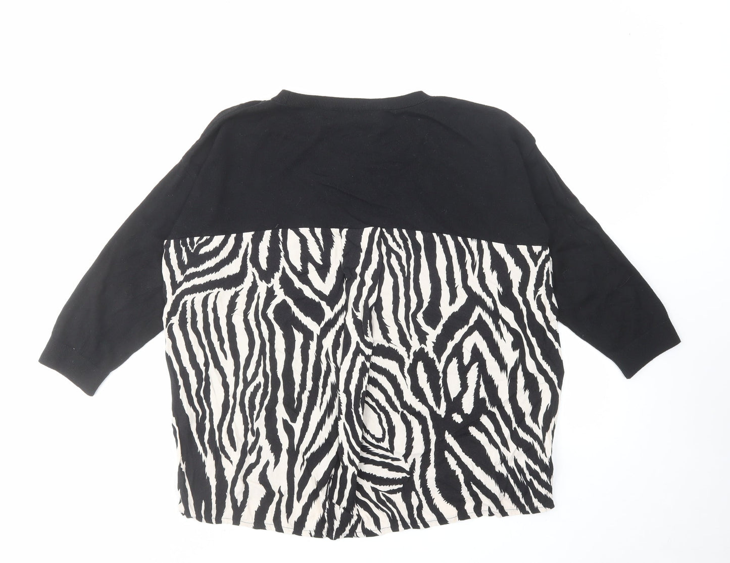 Womens UK Size M Wallis Black Pullover Jumper