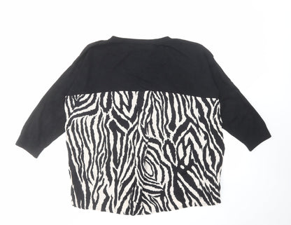 Womens UK Size M Wallis Black Pullover Jumper