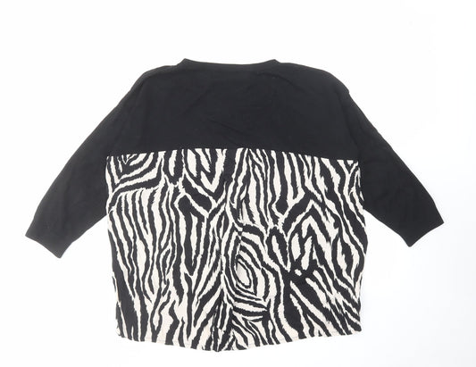 Womens UK Size M Wallis Black Pullover Jumper