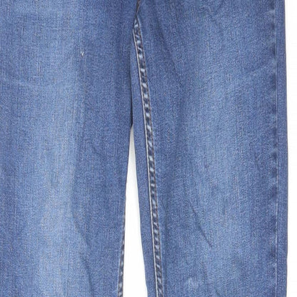 Oasis Womens Blue Cotton Skinny Jeans Size 8 L30 in Slim Zip