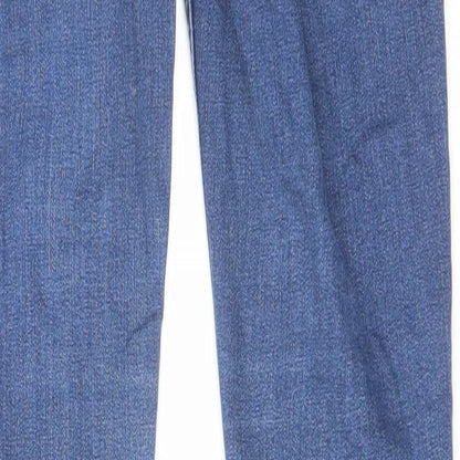 Oasis Womens Blue Cotton Skinny Jeans Size 8 L30 in Slim Zip