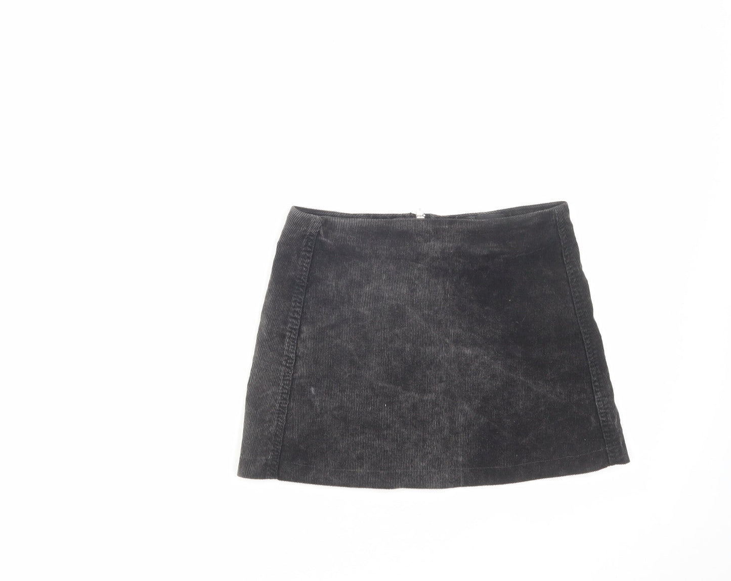 BDG Womens Grey Cotton Mini Skirt Size XS Zip