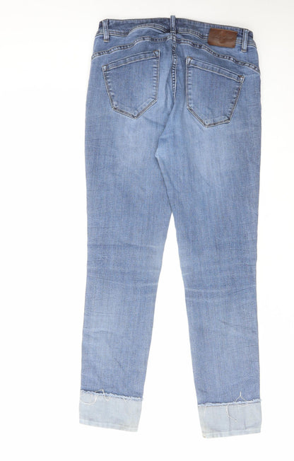 Red Button Womens Blue Cotton Skinny Jeans Size 10 L29 in Regular Zip