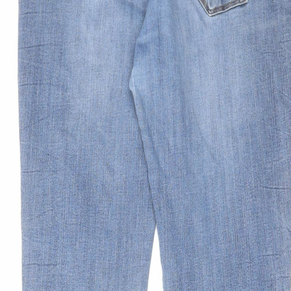 Red Button Womens Blue Cotton Skinny Jeans Size 10 L29 in Regular Zip