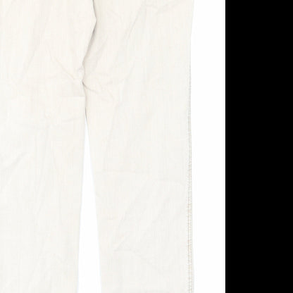 Womens UK Size 14 Bonita Regular Fit Straight Beige Jeans