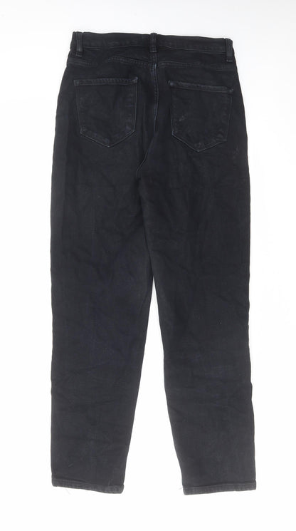 Fashion Nova Womens Black Cotton Straight Jeans Size 29 in L29 in Regular Zip