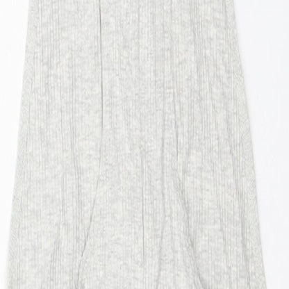 Urban Outfitters Womens Grey Cotton Bodysuit One-Piece Size XS Zip