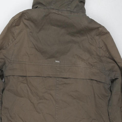 YFL Reserved Womens Brown Parka Coat Size 10 Zip