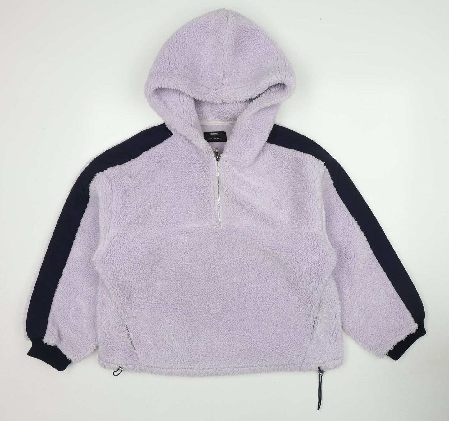Bershka Womens Purple Polyester Pullover Hoodie Size M Pullover - Teddy Bear Style