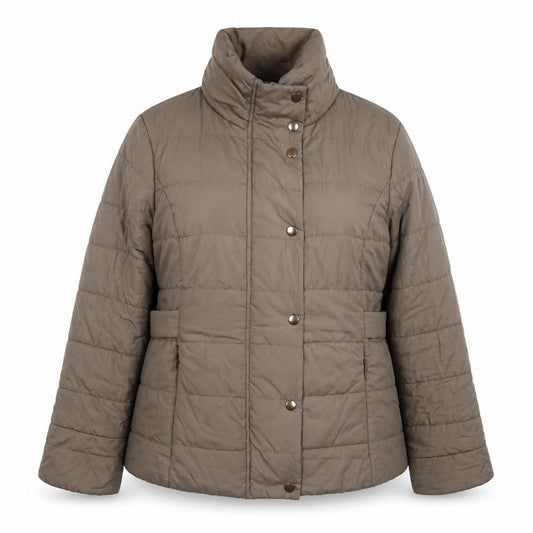 Womens UK Size 14 EWM Brown Quilted Coat