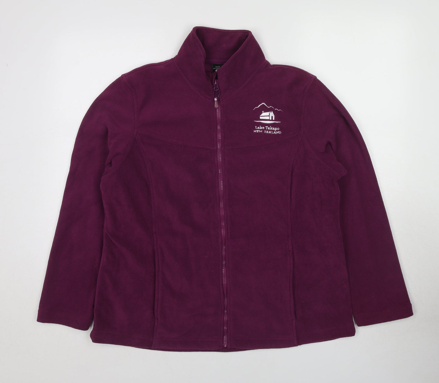 Kiwi Womens Purple Jacket Size XL Zip - Lake Tekapo