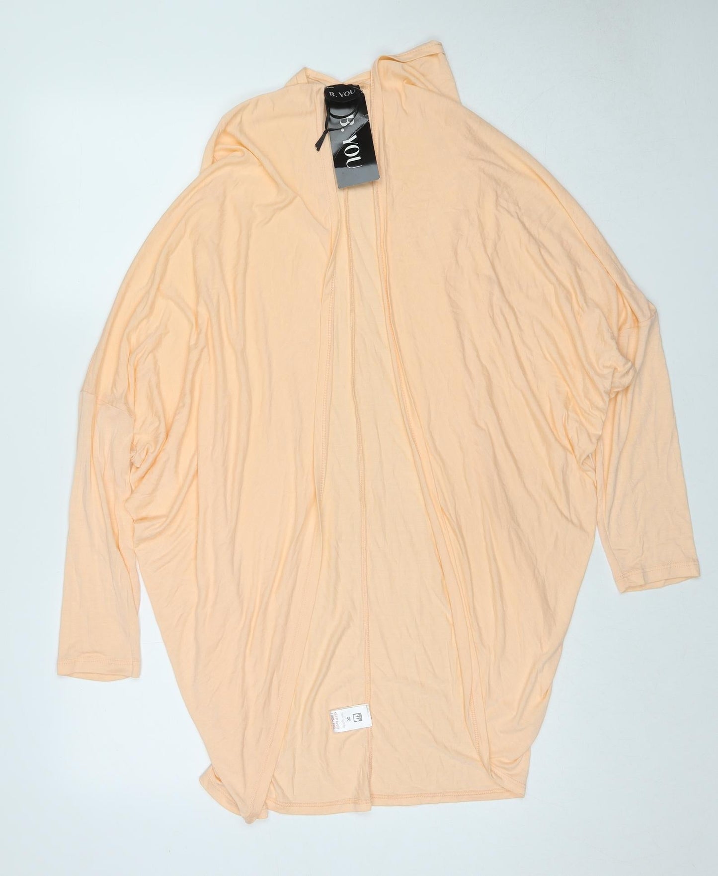 B.You Womens Beige V-Neck Viscose Cardigan Jumper Size 20