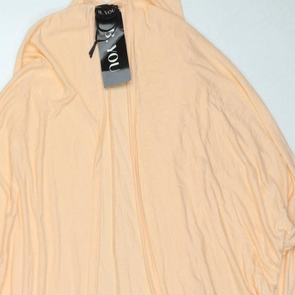 B.You Womens Beige V-Neck Viscose Cardigan Jumper Size 20