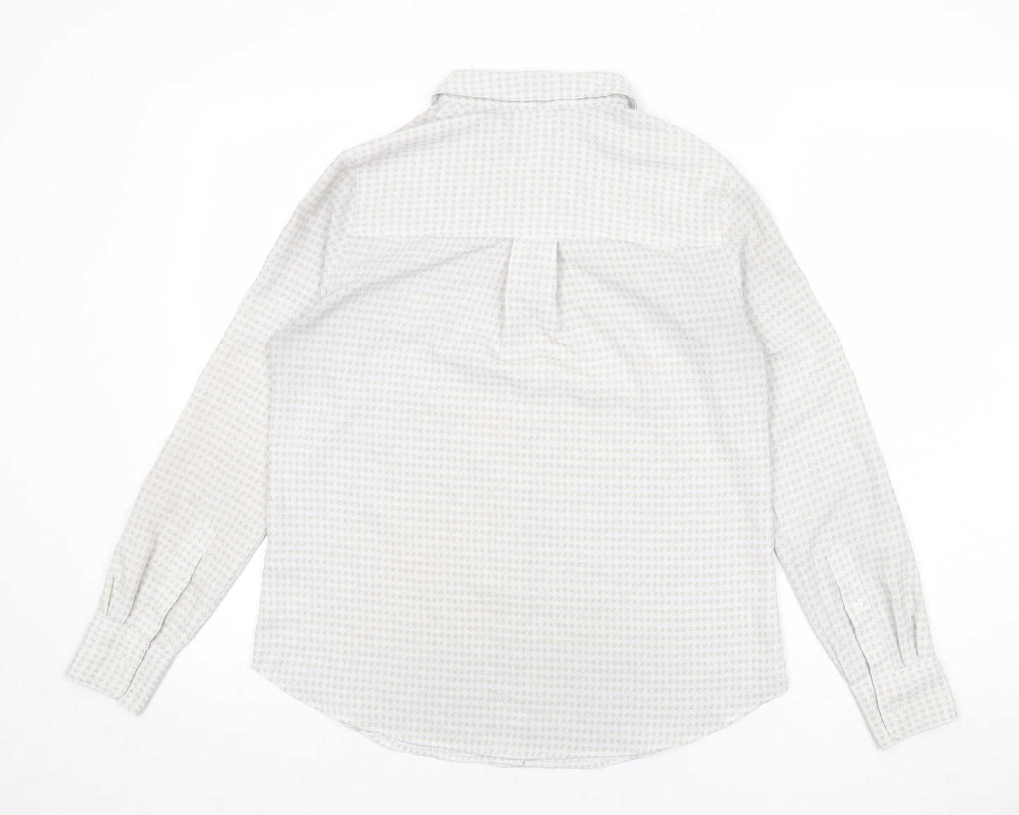 Womens UK Size 8 H&M Grey Basic Button-Up