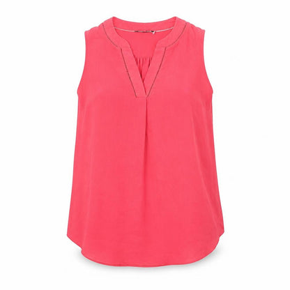 NEXT Womens Pink Polyester Basic Blouse Size 12 V-Neck