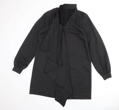 Glamorous Womens Black Polyester A-Line Size 10 Halter Zip