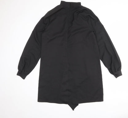 Glamorous Womens Black Polyester A-Line Size 10 Halter Zip
