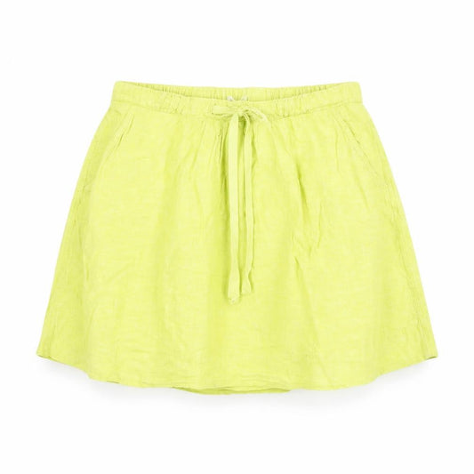 Stile Benetton Womens Green Cotton Skater Skirt Size 10