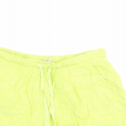 Stile Benetton Womens Green Cotton Skater Skirt Size 10