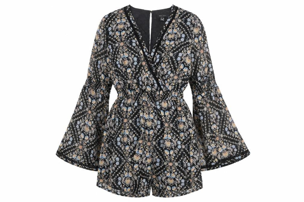 Womens UK Size 8 New Look One-Piece Black Playsuit