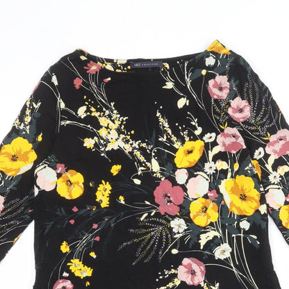 Womens UK Size 10 Marks and Spencer Black Tunic Blouse