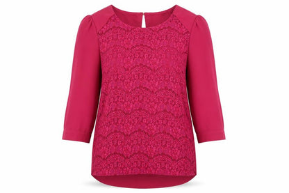Womens UK Size 12 Oasis Pink Basic Blouse