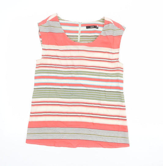 Womens UK Size XS Oasis Multicoloured Basic Blouse