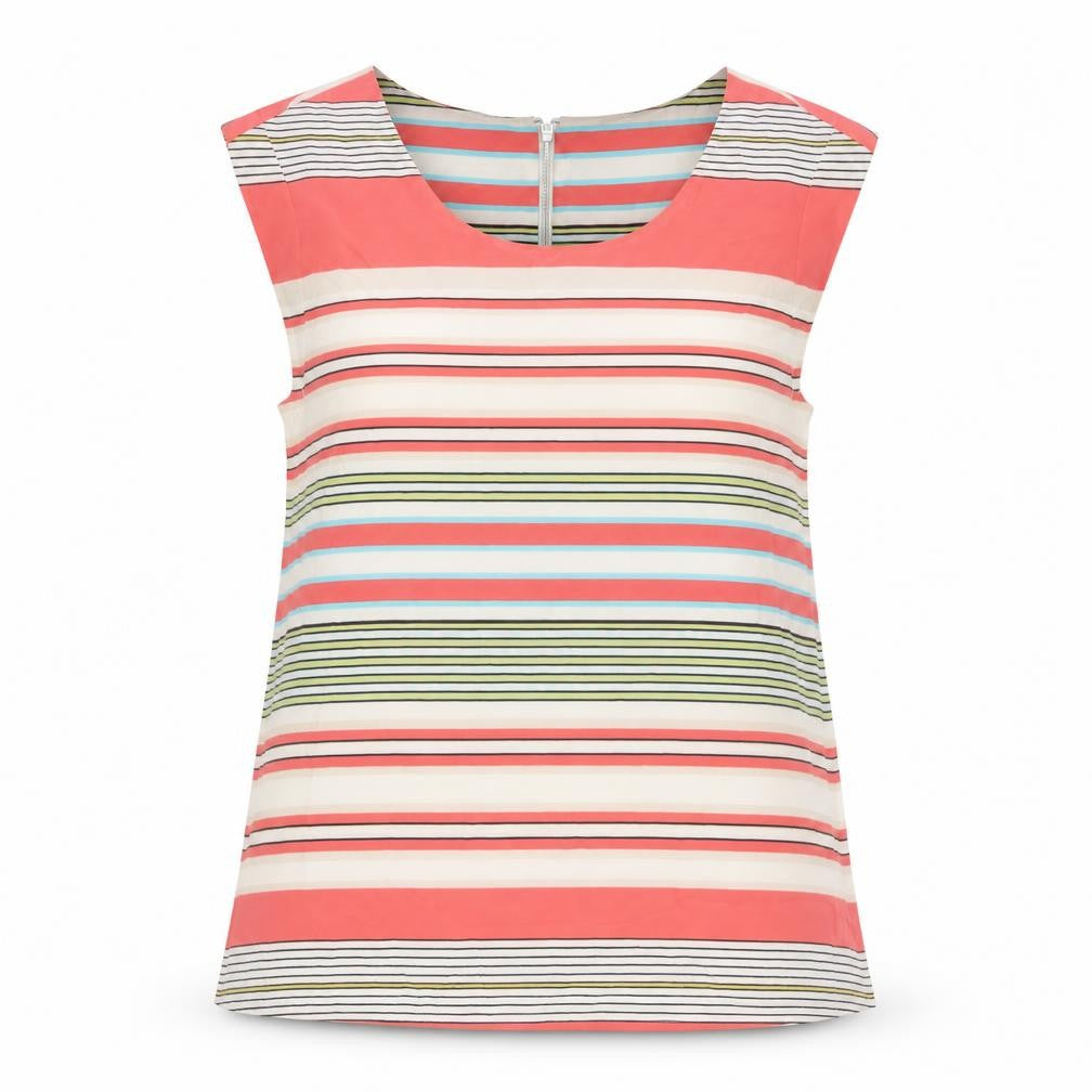 Womens UK Size XS Oasis Multicoloured Basic Blouse